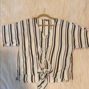 Striped Tie Tee Shirt